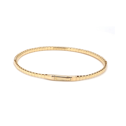 18K Yellow Gold Natural Ruby Flexible Bracelet