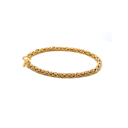 18K Handmade Byzantine Bracelet 5mm