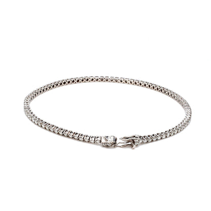 18K White Gold Diamond Tennis Bracelet — 2.00 ct tw