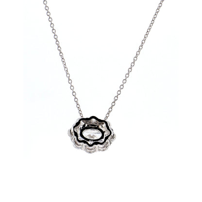 Diamond Pendant in 18K White Gold