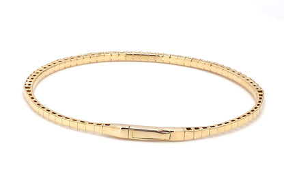 18K Yellow Gold Natural Ruby Flexible Bracelet