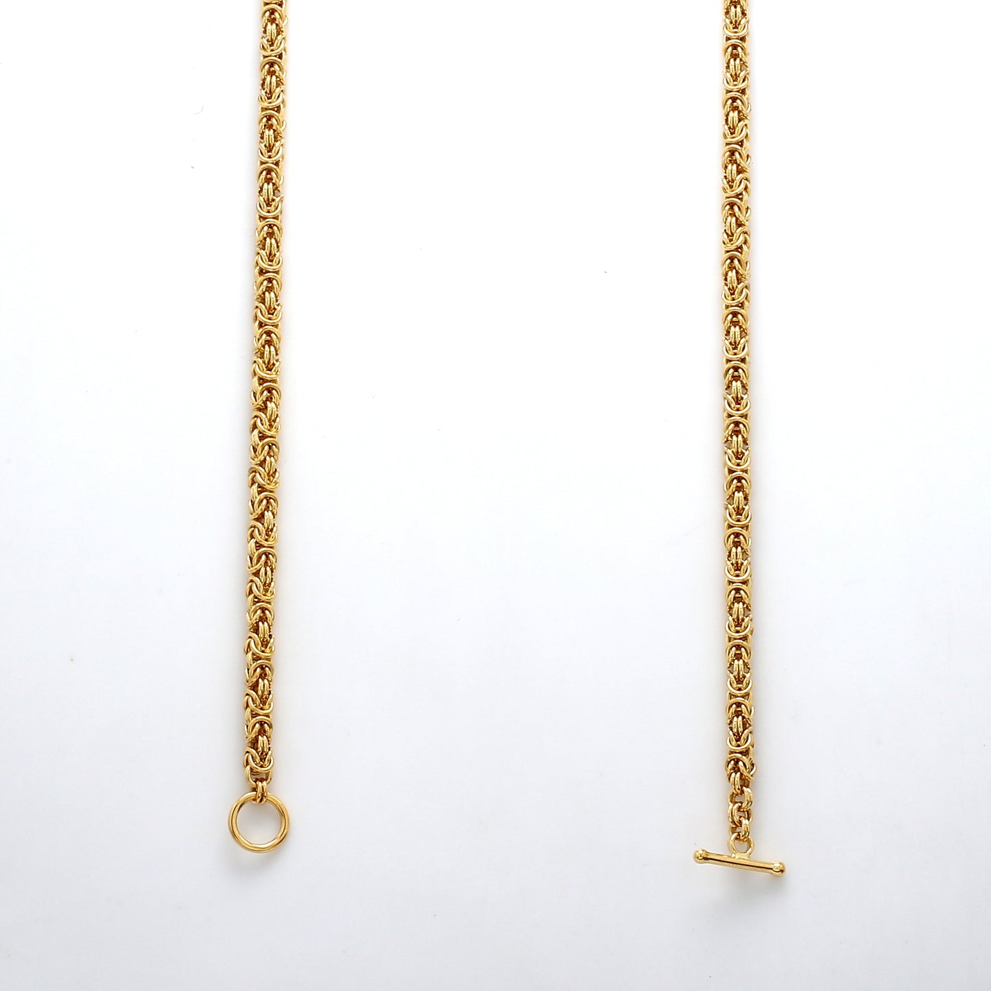18K Handmade Byzantine Necklace 5mm