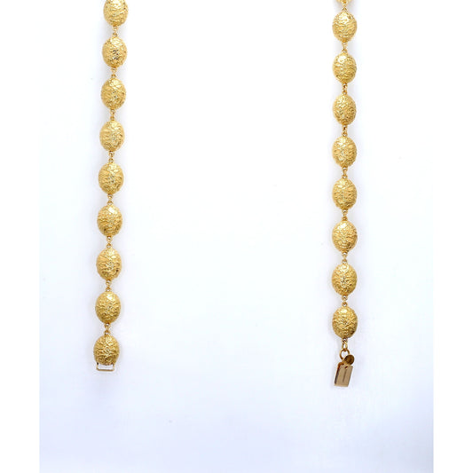 18K Gold Diamond Link Necklace