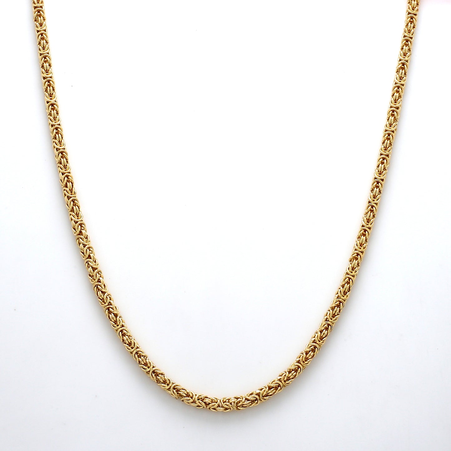 18K Handmade Byzantine Necklace 5mm