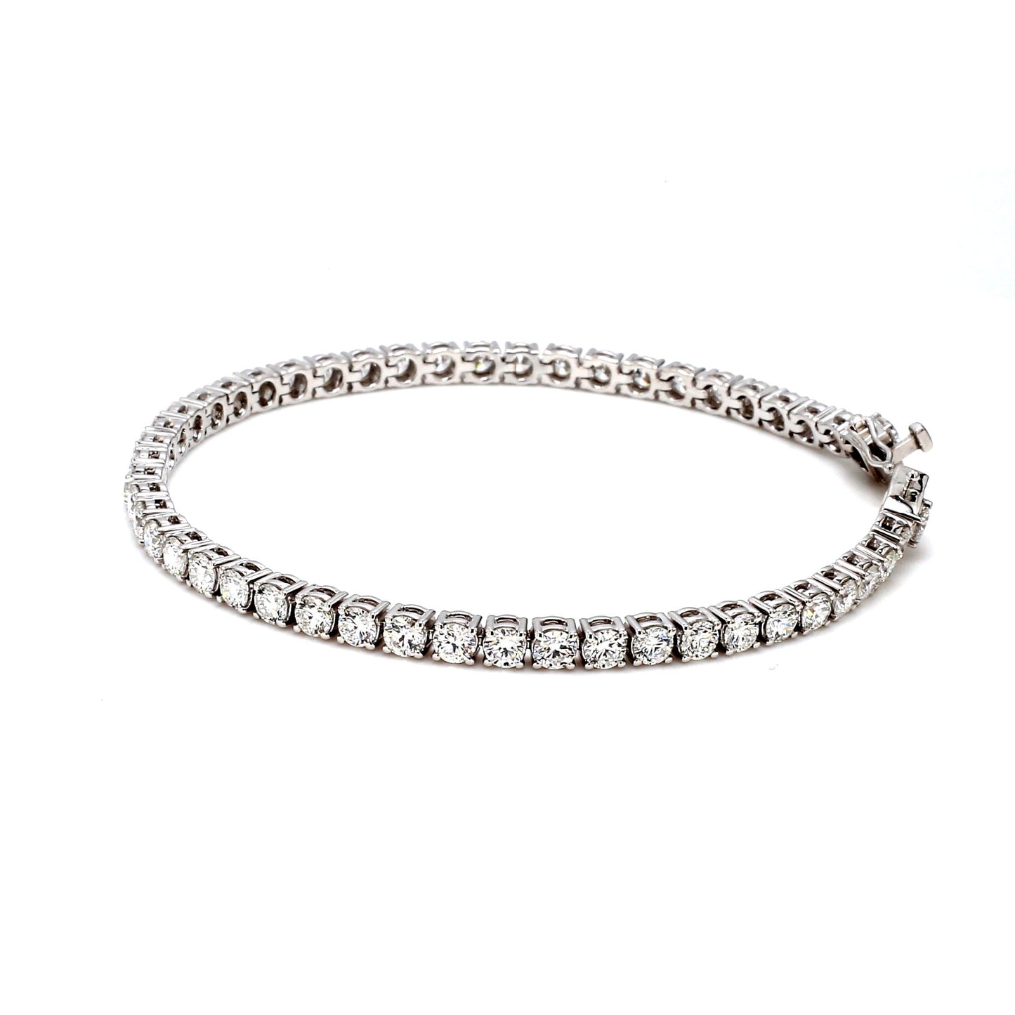 18K White Gold Diamond Tennis Bracelet — 5.00 ct tw