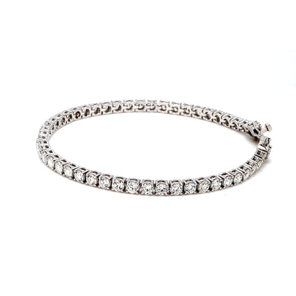 18K White Gold Diamond Tennis Bracelet — 5.00 ct tw