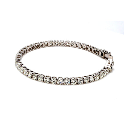 18K White Gold Diamond Tennis Bracelet — 9.00 ct tw