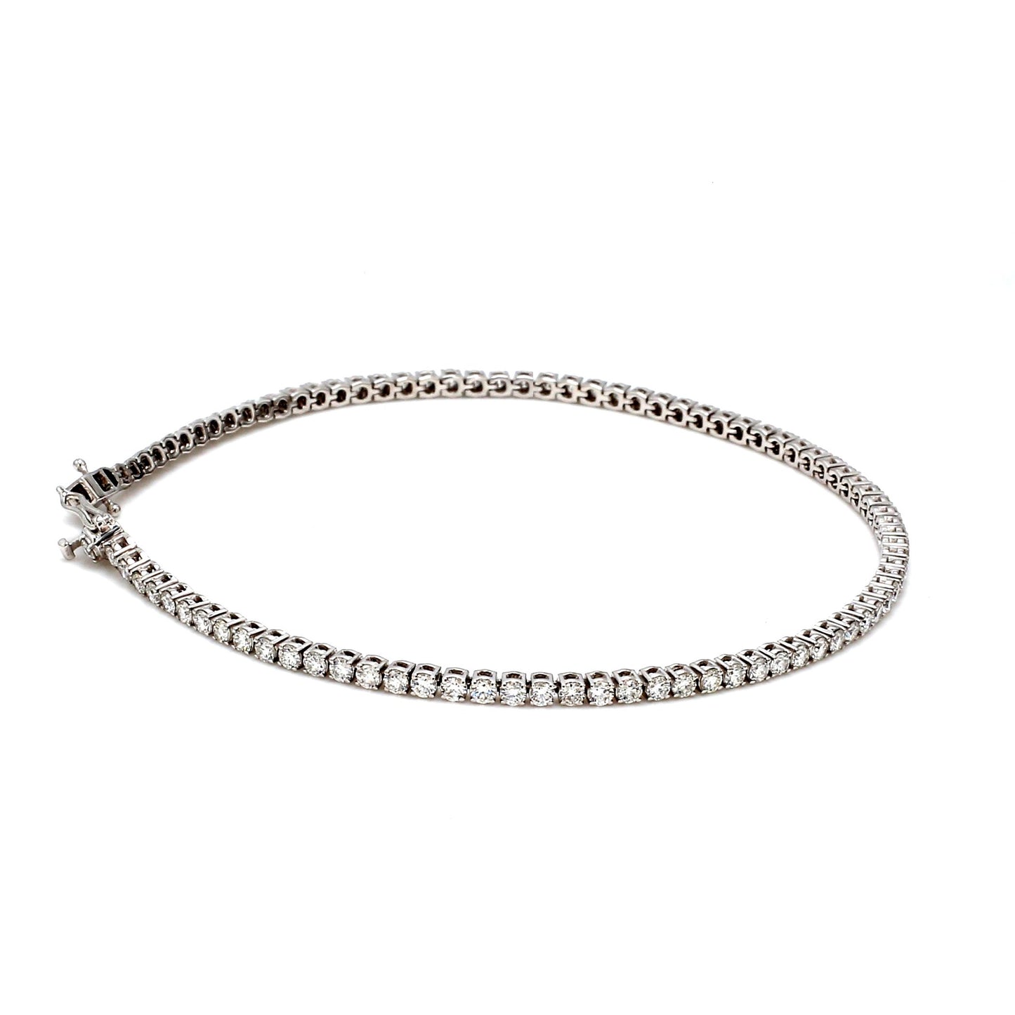 18K White Gold Diamond Tennis Bracelet — 2.00 ct tw