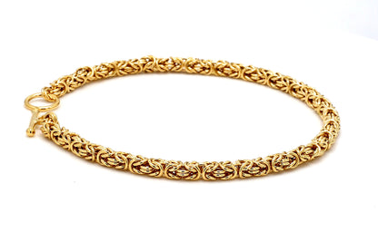 18K Handmade Byzantine Bracelet 5mm