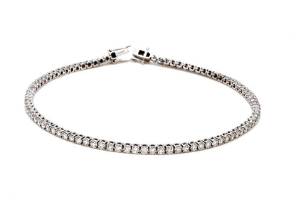 18K White Gold Diamond Tennis Bracelet — 2.00 ct tw