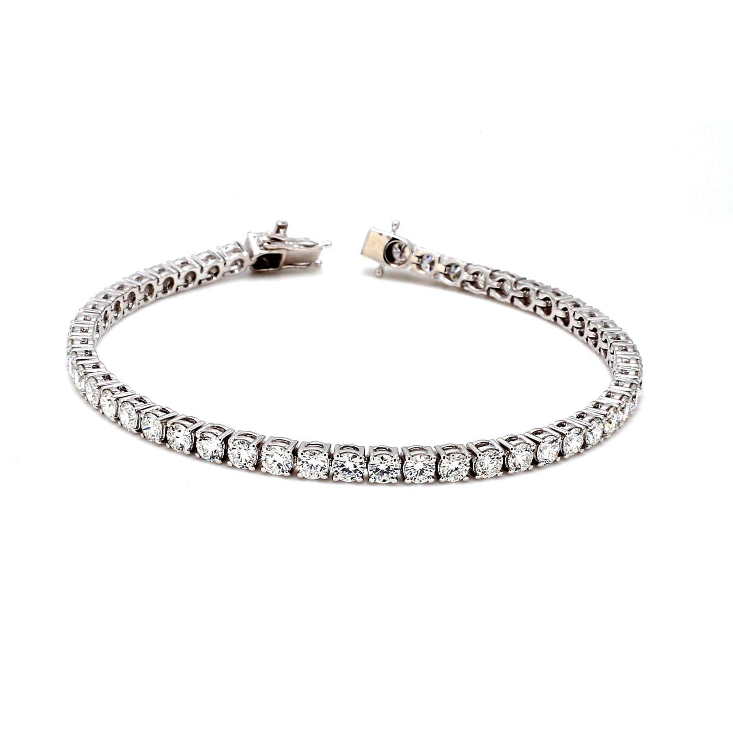 18K White Gold Diamond Tennis Bracelet — 5.00 ct tw
