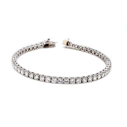 18K White Gold Diamond Tennis Bracelet — 5.00 ct tw